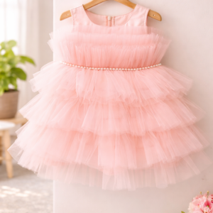 Blush pink party dress